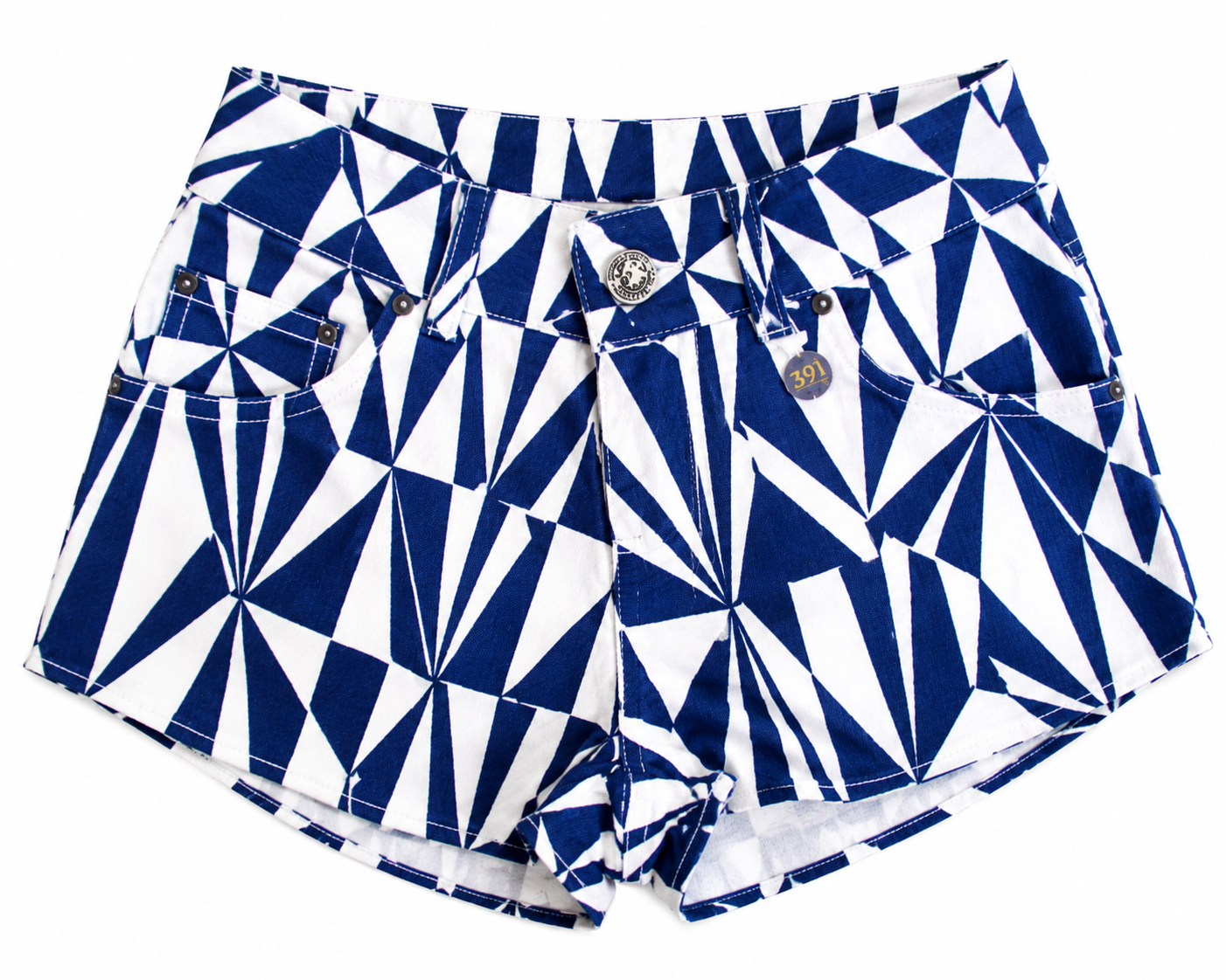 Short Geométrico — still fundo branco